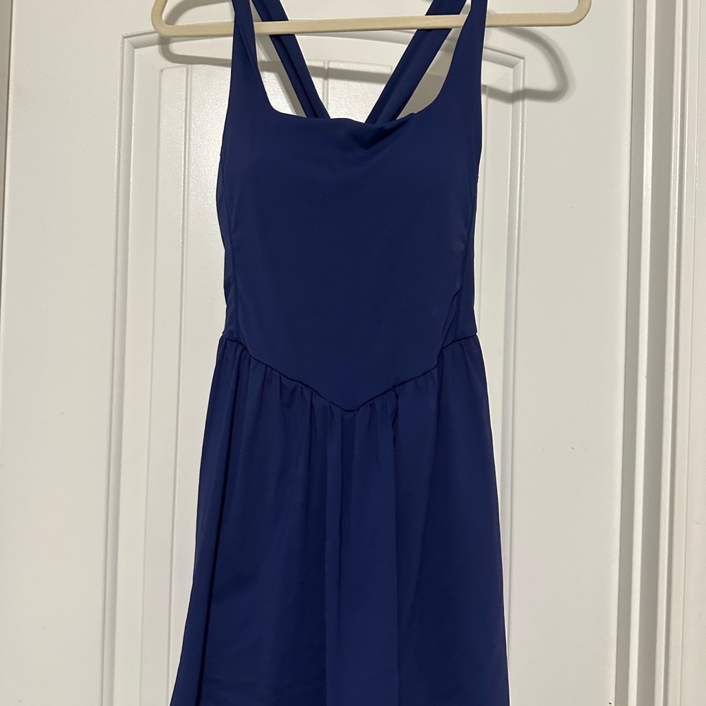 Blue Sleeveless Tennis Dress